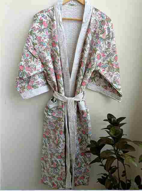 Cotton kimono robes